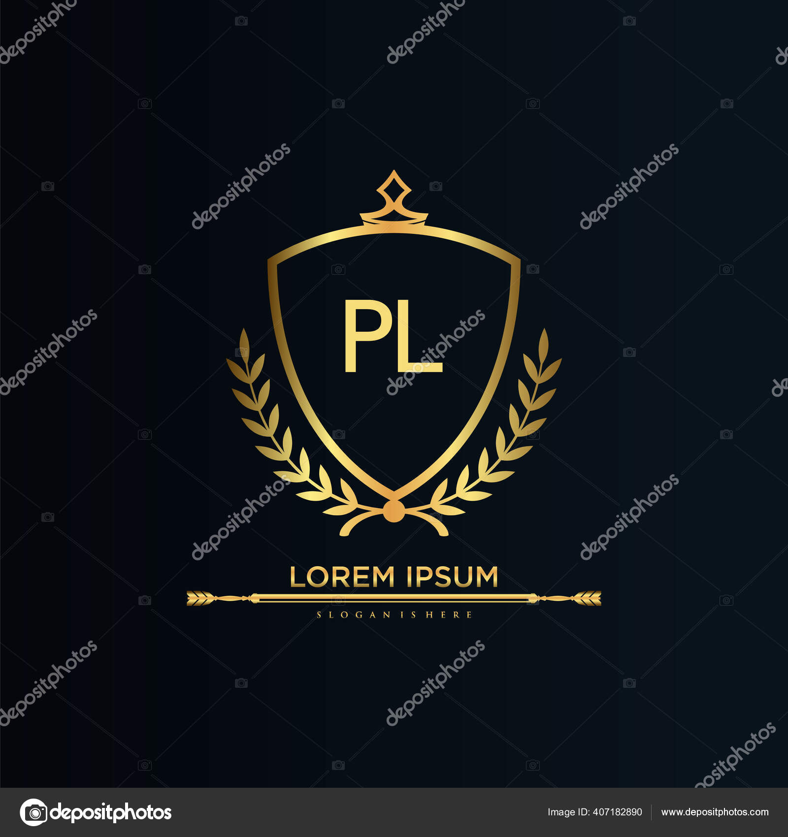 Letter Initial Royal Template Elegant Crown Logo Vector Creative Lettering  Stock Vector by ©duwekbro87@gmail.com 407183310