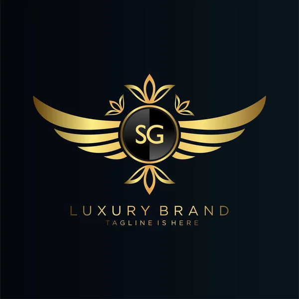 Vl letter initial luxurious brand logo template Vector Image