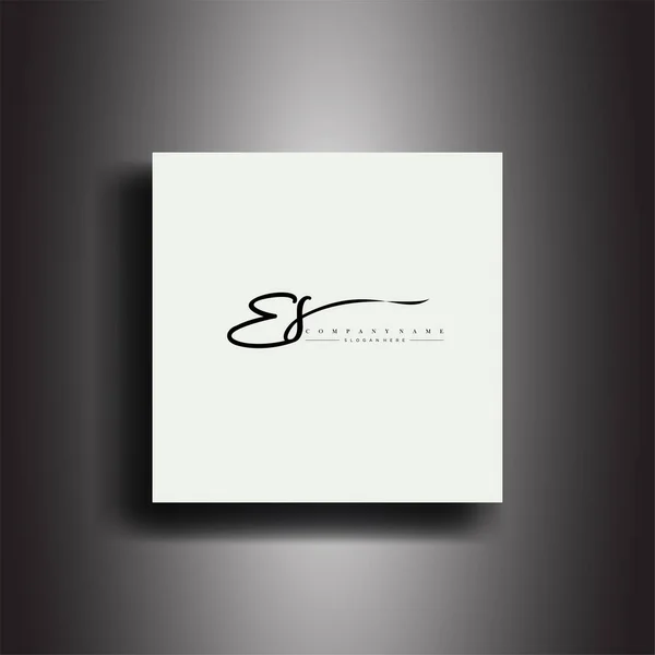 Signature Style Monogram Calligraphic Letletleticon Handwriting Vector — 스톡 벡터