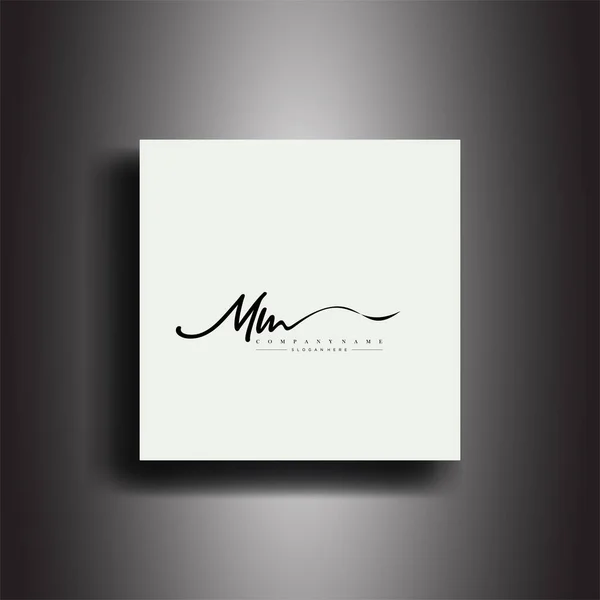 letter monogram mm logo