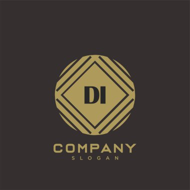 Baş harflerin baş harflerinin baş harfleri. Minimalist sembol vektör tasarımı. Lüks logot Şablonu.