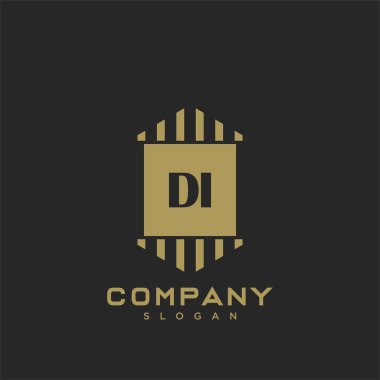 Baş harflerin baş harflerinin baş harfleri. Minimalist sembol vektör tasarımı. Lüks logot Şablonu.