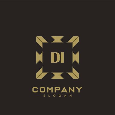 Baş harflerin baş harflerinin baş harfleri. Minimalist sembol vektör tasarımı. Lüks logot Şablonu.