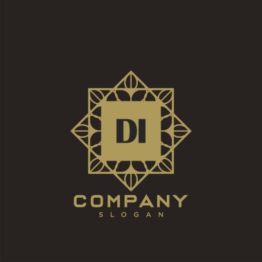 Baş harflerin baş harflerinin baş harfleri. Minimalist sembol vektör tasarımı. Lüks logot Şablonu.