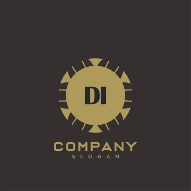 Baş harflerin baş harflerinin baş harfleri. Minimalist sembol vektör tasarımı. Lüks logot Şablonu.