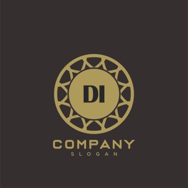 Baş harflerin baş harflerinin baş harfleri. Minimalist sembol vektör tasarımı. Lüks logot Şablonu.