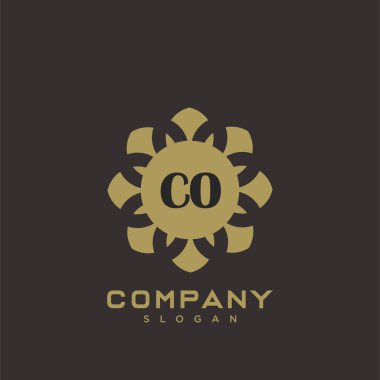 Baş harflerin baş harflerinin baş harfleri. Minimalist sembol vektör tasarımı. Lüks logot Şablonu.