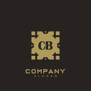 CB Premium harflerin baş harflerinin logosu. Minimalist sembol vektör tasarımı. Lüks logot Şablonu.