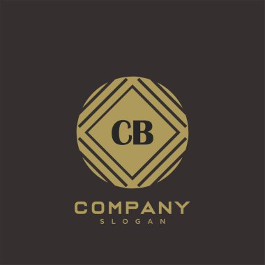 CB Premium harflerin baş harflerinin logosu. Minimalist sembol vektör tasarımı. Lüks logot Şablonu.