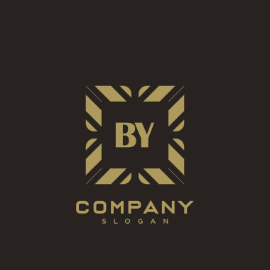 Premium harfli harflerin baş harfleri. Minimalist sembol vektör tasarımı. Lüks logot Şablonu.