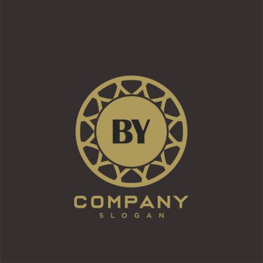 Premium harfli harflerin baş harfleri. Minimalist sembol vektör tasarımı. Lüks logot Şablonu.