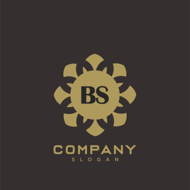 BS Premium monogram harflerinin baş harfleri. Minimalist sembol vektör tasarımı. Lüks logot Şablonu.