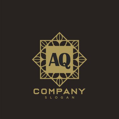 El Q Premium harflerinin baş harflerinin logosu. Minimalist sembol vektör tasarımı. Lüks logot Şablonu.