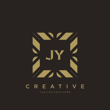 JY ilk harf lüks süsleme logo şablon vektör sanatı