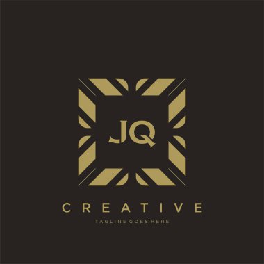 JQ ilk harf lüks süsleme logo şablon vektör sanatı