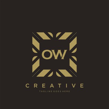 İlk harf lüks süsleme logo şablon vektör sanatı