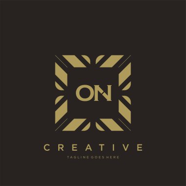 İlk harf lüks süsleme logo şablon vektör sanatı