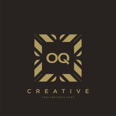 OQ ilk harf lüks süsleme logo şablon vektör sanatı