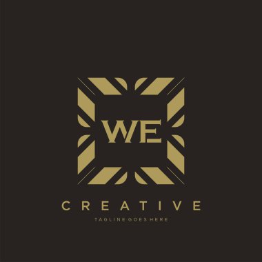 İlk harf lüks süsleme logo şablon vektör sanatı