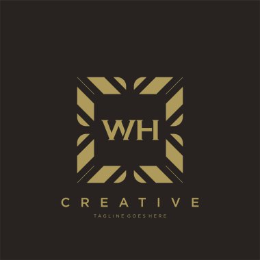 İlk harf lüks süsleme logo şablon vektör sanatı