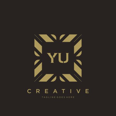 İlk harf lüks süsleme logo şablon vektör sanatı