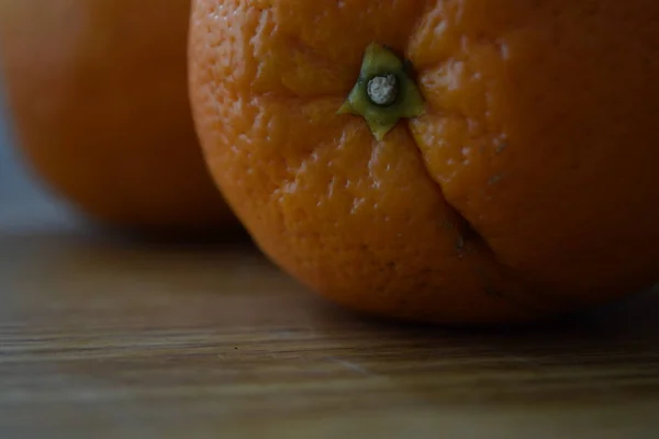 Grandes Oranges Mûres Gros Plan — Photo