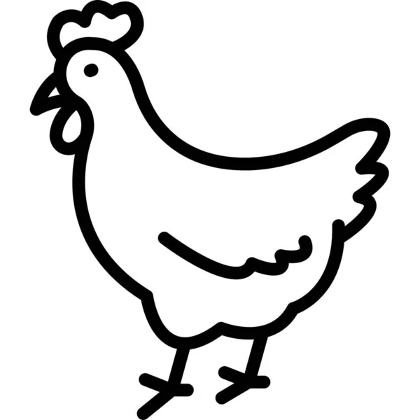 Chicken - vector icon — Stock Vector © jazzia #1442397