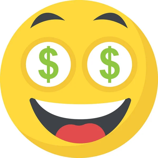 Dollar Eyes Emoji. 