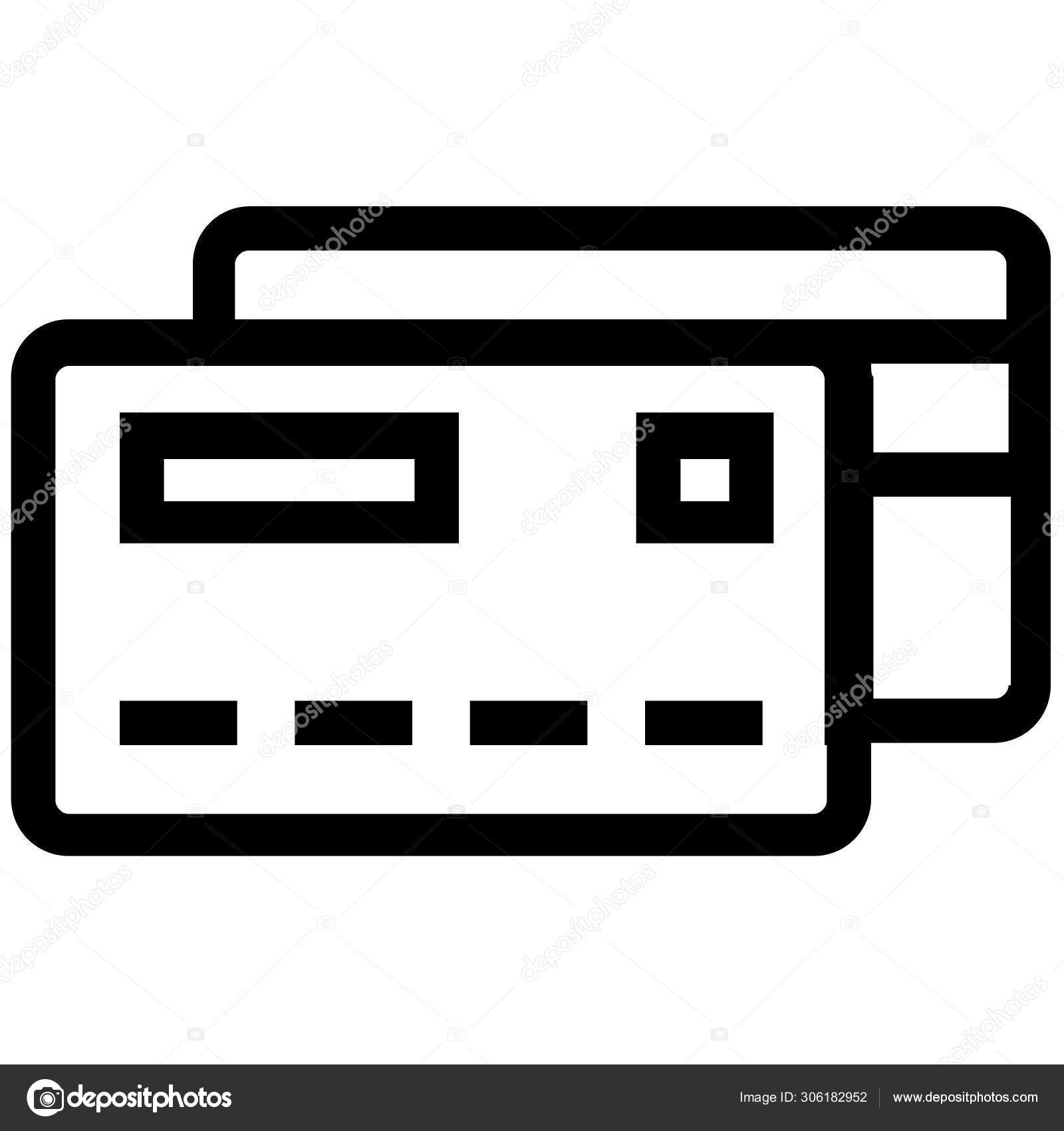 atm card simple illustration — stock vector © iconscout