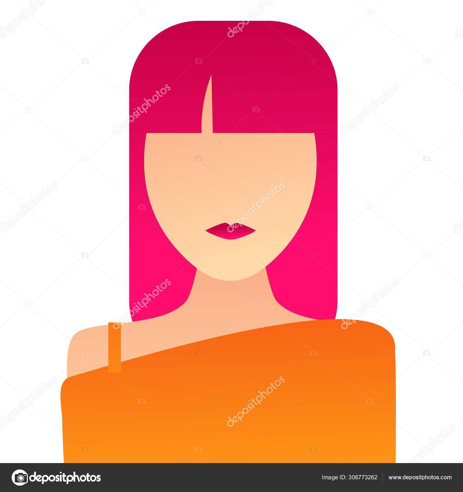 女の子 Webアイコンシンプルなイラスト ストックベクター 女の子 Webアイコンシンプルなイラスト ストックベクター
