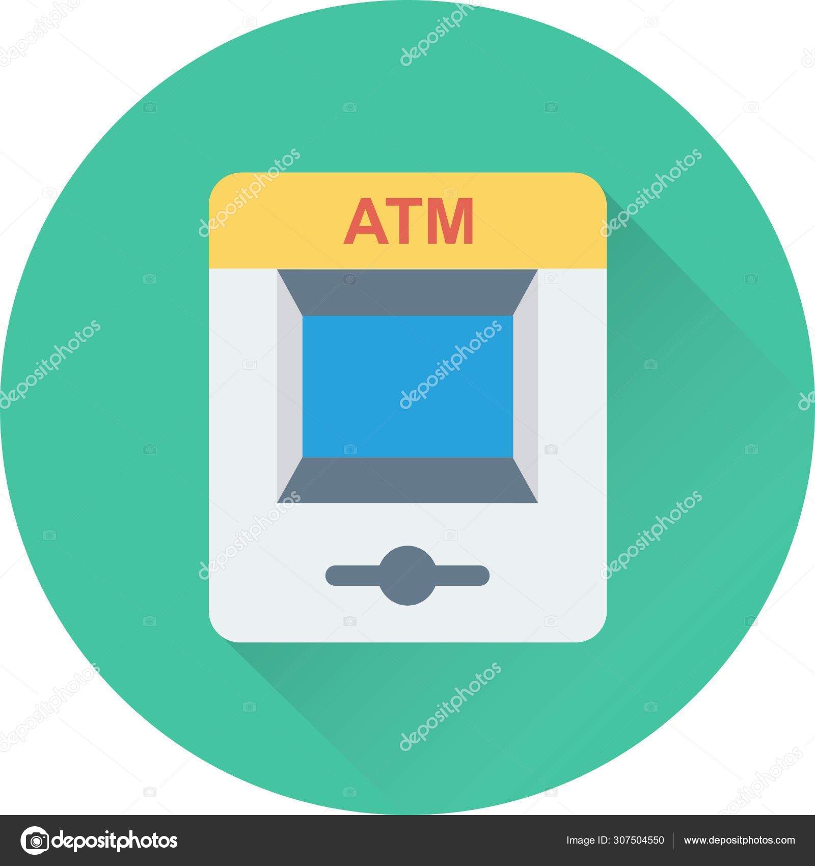 Atm Web Icon Simple Design Vector Image By C Iconscout Vector Stock 307504550