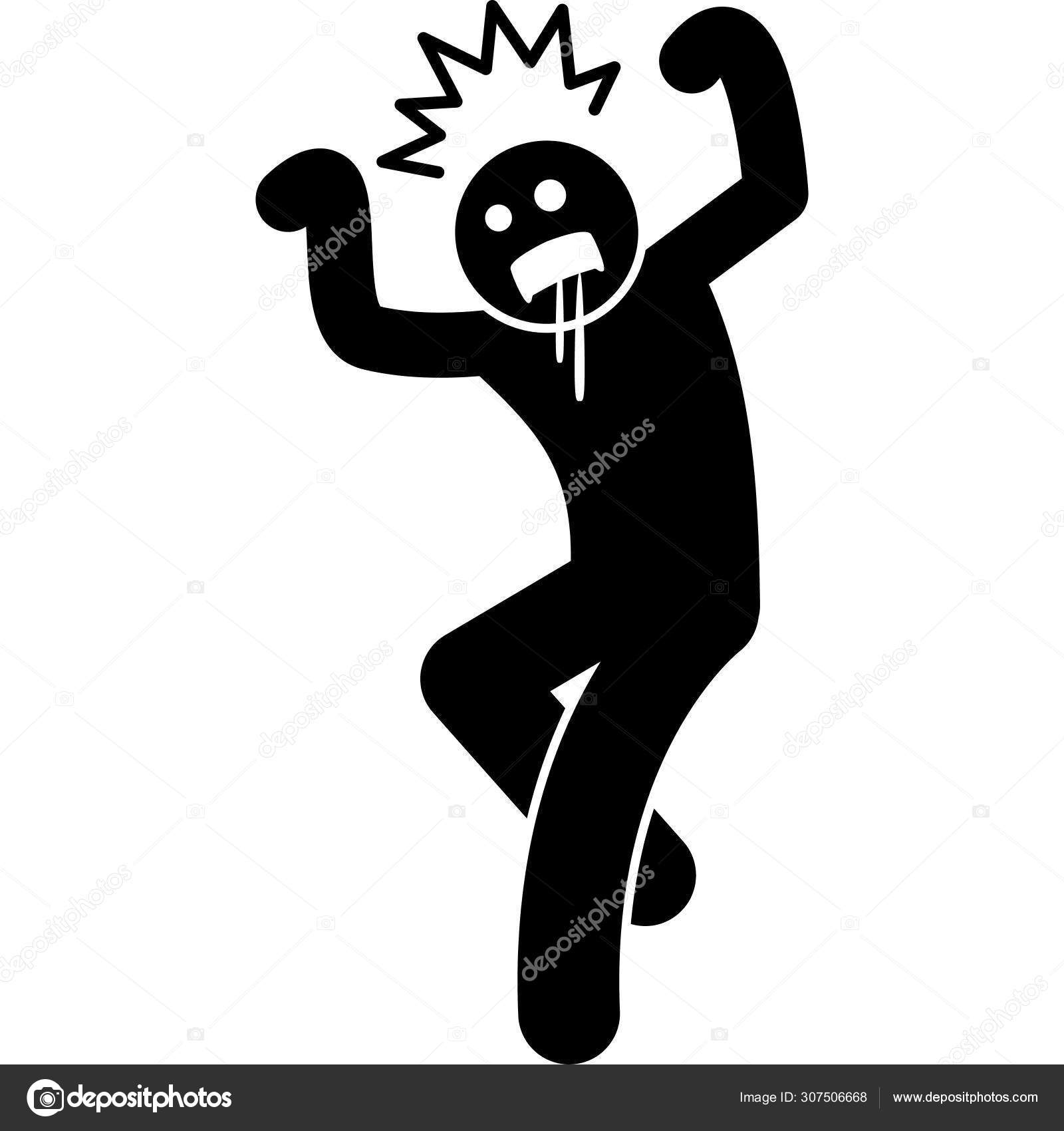 wallpapers Frankenstein Clipart Black And White https depositphotos com 307506668 stock illustration frightening web icon simple illustration html
