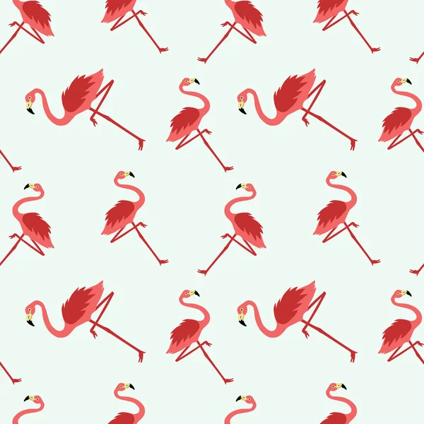 Roze tropische flamingo patroon naadloos behang achtergrond Rechtenvrije Stockvectors