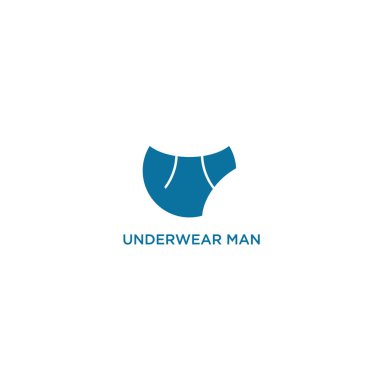 basit altında ware man logosu mavi kısa logo modern