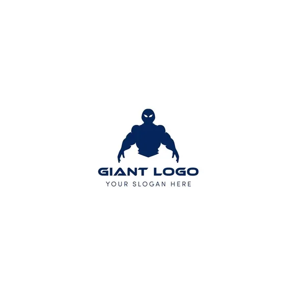 Dessins de logo géant comme robot super-héros — Image vectorielle