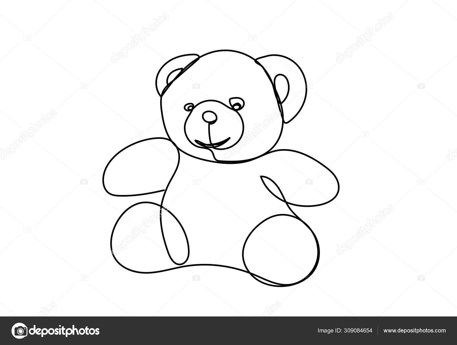 line teddy bear