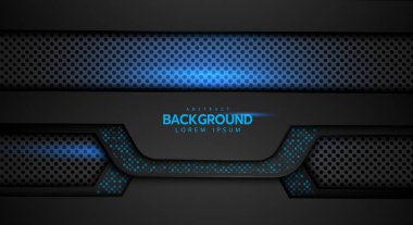 Altıgen örgü tasarım modern lüks fütüristik arka plan vektör illüstrasyon soyut çizgi yönü.