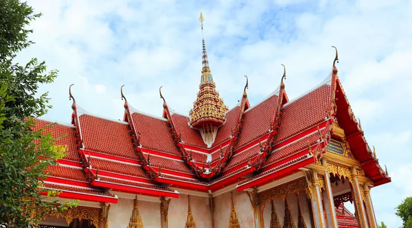 Außen Und Besucher Des Buddhistischen Tempels Chalong Thailand Phuket — Stockfoto