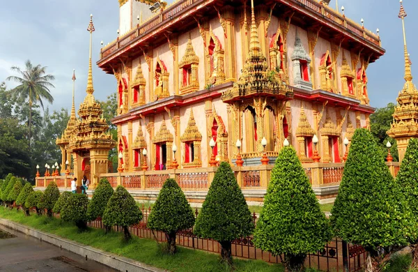 Vistas Budista Chalong Templo Phuket — Fotografia de Stock