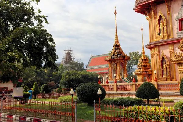 Ansichten Des Buddhistischen Chalong Tempels Thailand Phuket — Stockfoto