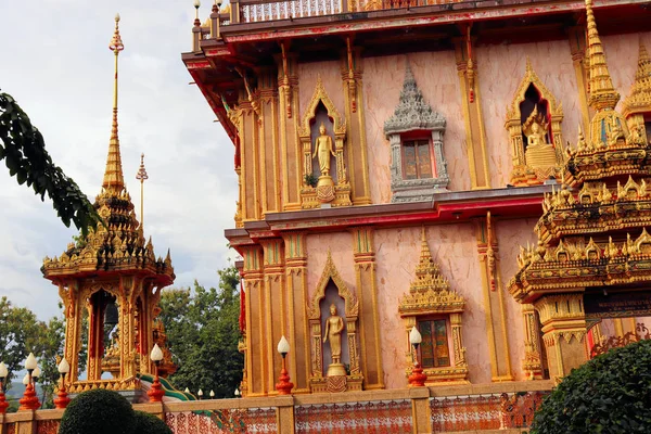 Ansichten Des Buddhistischen Chalong Tempels Thailand Phuket — Stockfoto