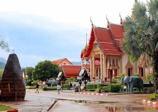 Widoki Buddyjskiej Świątyni Chalong Tajlandia Phuket — Zdjęcie stockowe