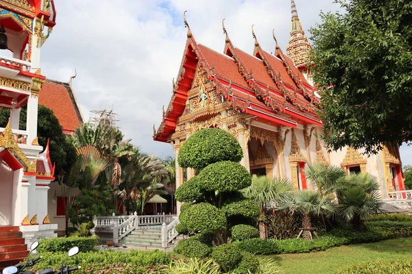 Ansichten Des Buddhistischen Chalong Tempels Thailand Phuket — Stockfoto