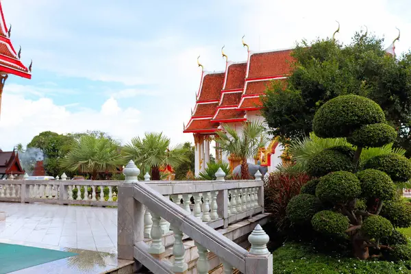 Vistas Del Templo Budista Chalong Tailandia Phuket — Foto de Stock