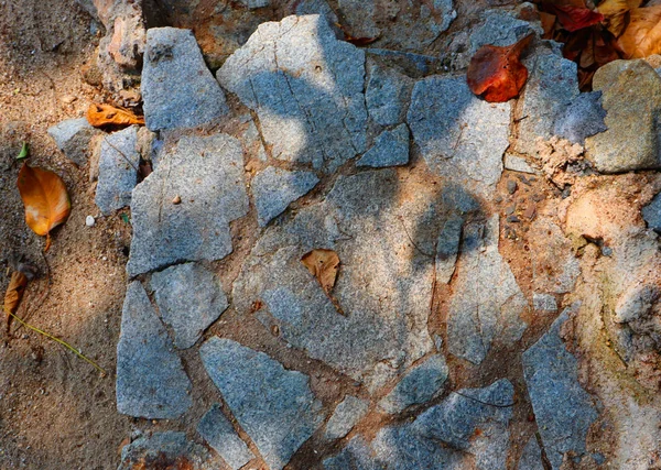 Arrière Plan Vue Des Blocs Sol Mural Rochers Structures Pierre — Photo