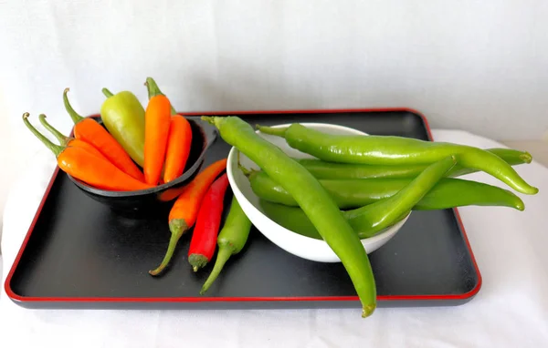 Background View Patterns Vegetables Red Green Pepper Structure Shapes — Stock Photo, Image