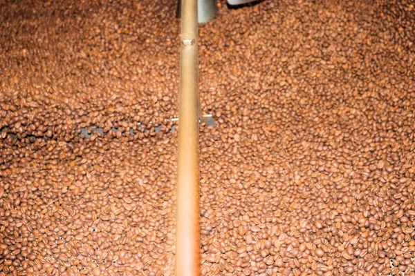 Roasted Coffee Coffee Factory Coffee Roast Machine Factory — Stock Photo, Image