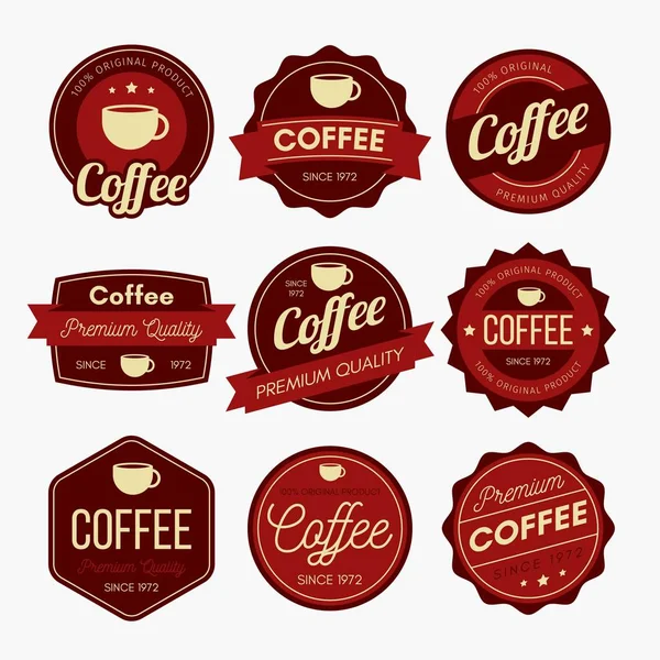 COFFEE BADGE DESIGN — Stock Vector
