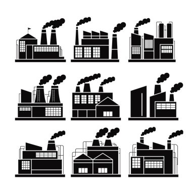 Endüstriyel Binalar Vektörü