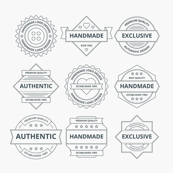 Handgemachtes Logo-Design — Stockvektor